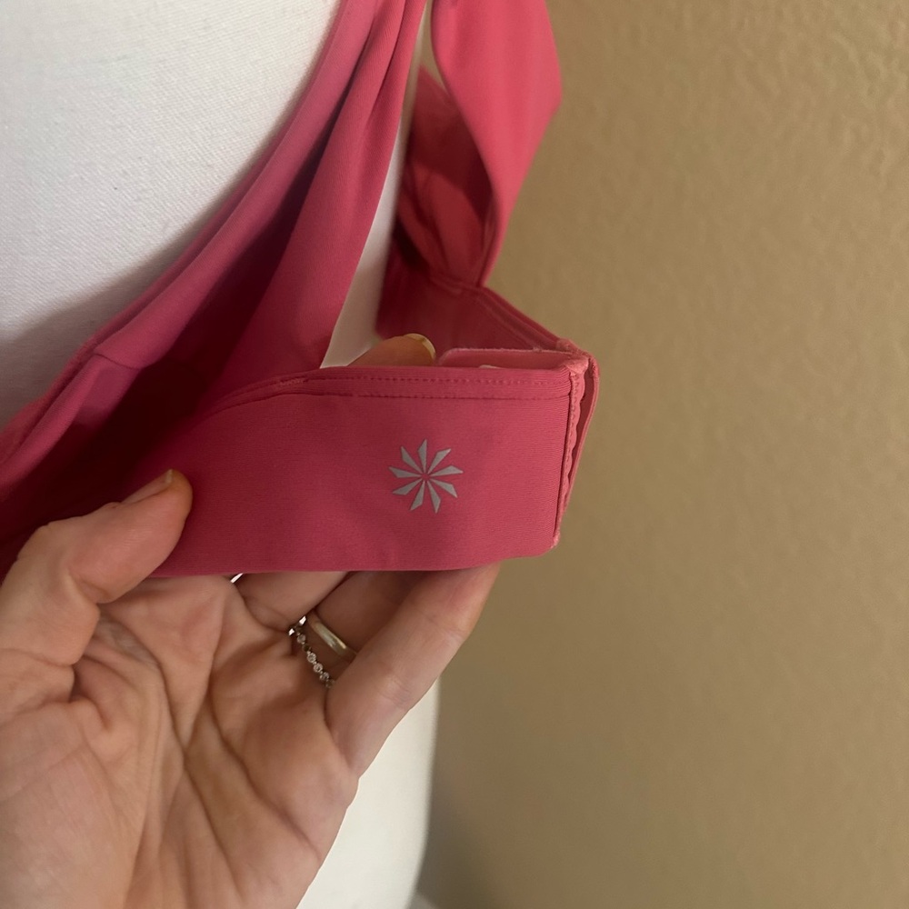 Athleta Pink Sports Bra with Racerback Design - Picture 5 of 9
